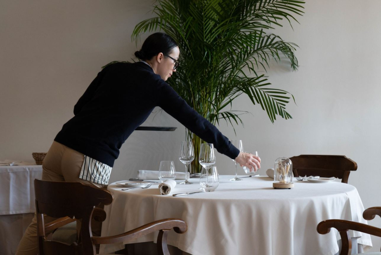 The restaurant of the boutique hotel La Reserva Rotana 