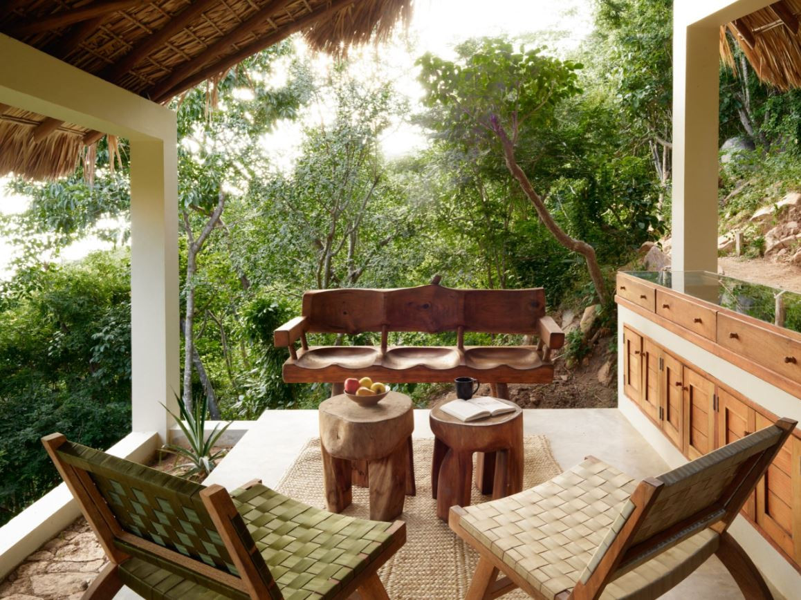 Zona para sentarse en Cocolia Hotel 