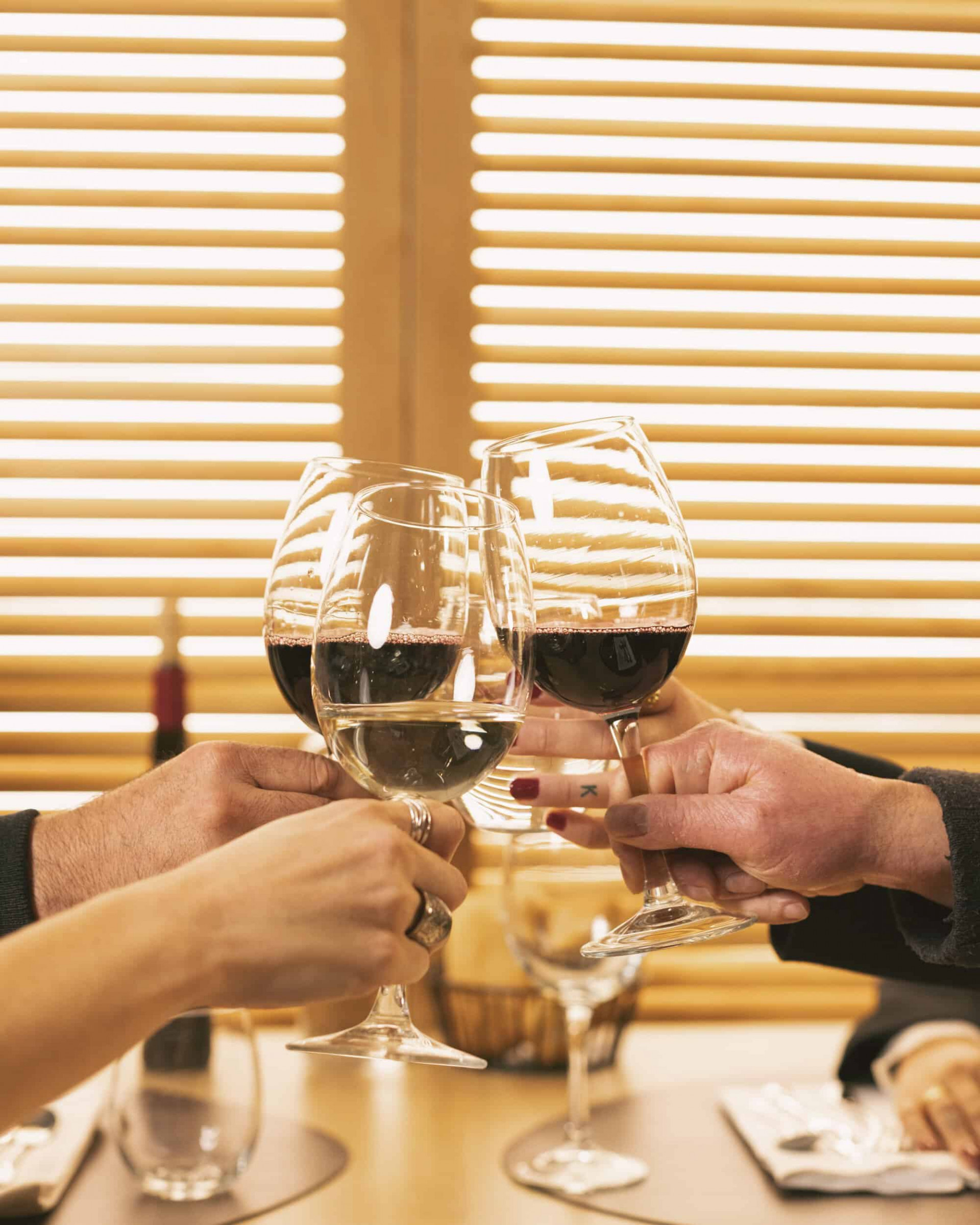 Wine toast at Mondragón Hotela