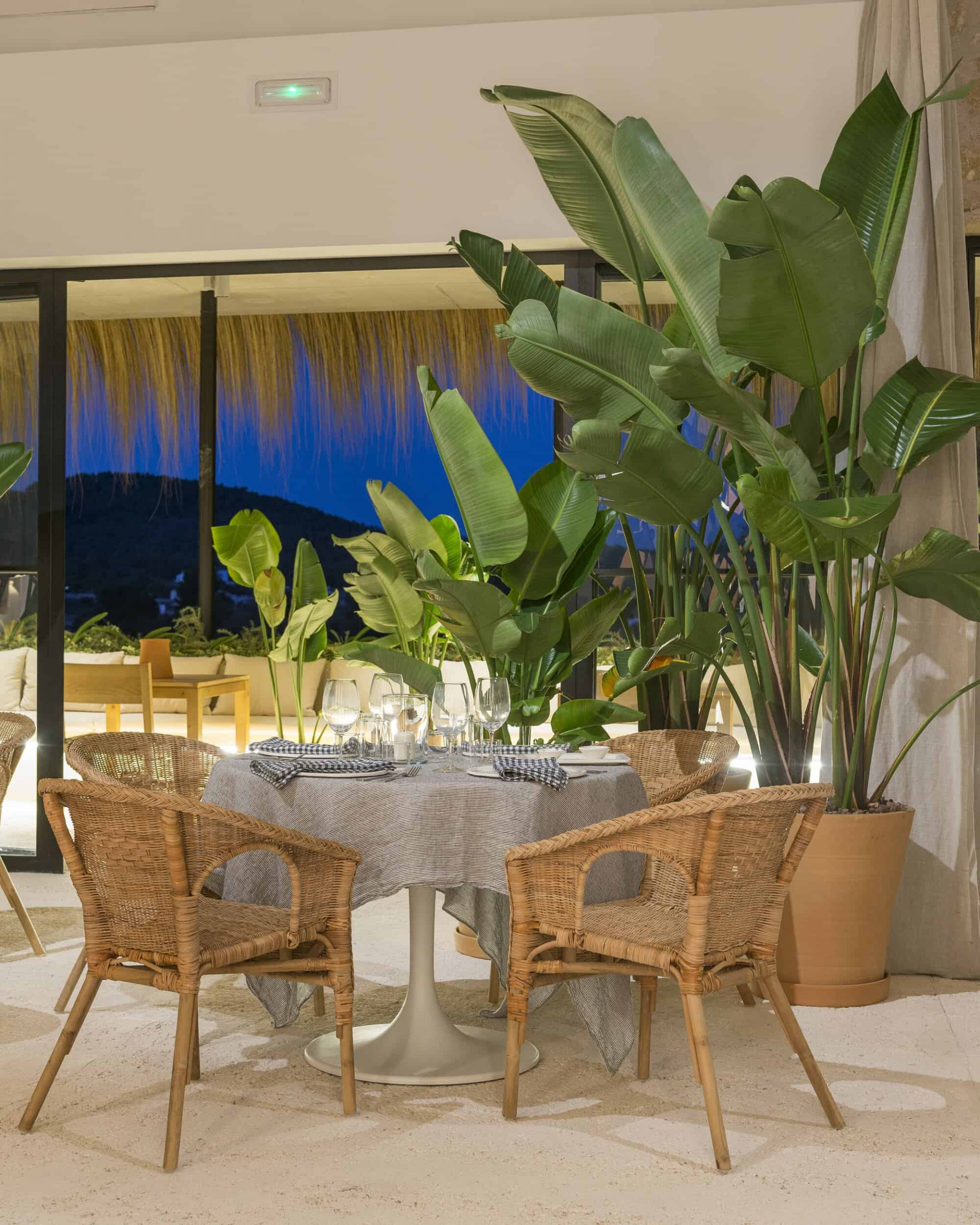 Dining table at the restaurant of Pula Golf Resort