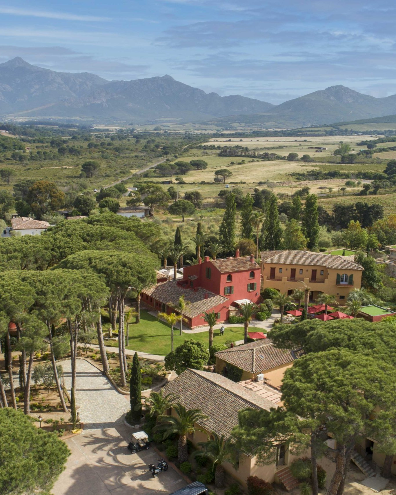 The corsican landscape, destination for wine lovers